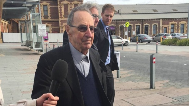 Former Ballarat Bishop Ronald Mulkearns says ill-health prevents him from giving evidence. Photo: Alicia Thomas