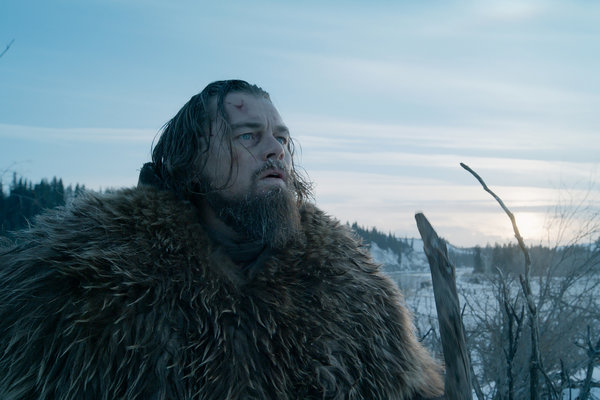 Leonardo DiCaprio as Hugh Glass in “The Revenant.”