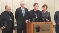 Leaders of the Archdiocese of Saint Paul and Minneapolis speak Friday about a settlement reached in a civil case on clergy sex abuse.