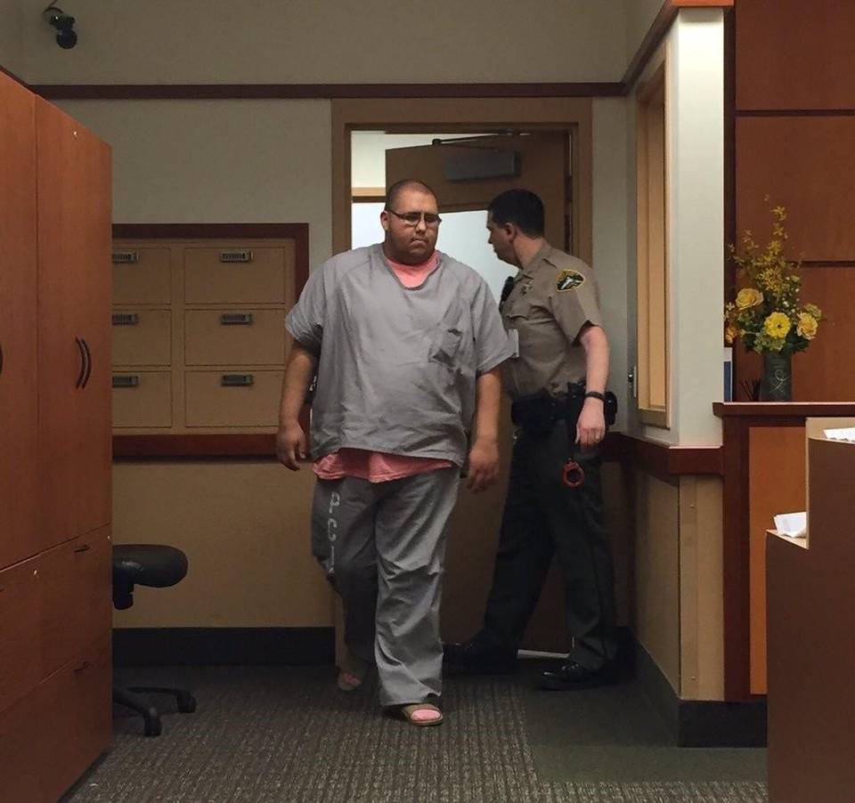 Adam Parks enters Pierce County Superior Court on Wednesday afternoon. He is charged with third-degree child rape. KIRO-TV KIRO-TV