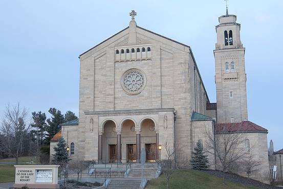 This photo shows the Cathedral of Our Lady of the Rosary in Duluth, Minn., Monday, Dec. 7, 2015. The Roman Catholic Diocese of Duluth asked a judge to give victims until May to come forward with abuse allegations. Dan Kraker/Minnesota Public Radio via Associated Press