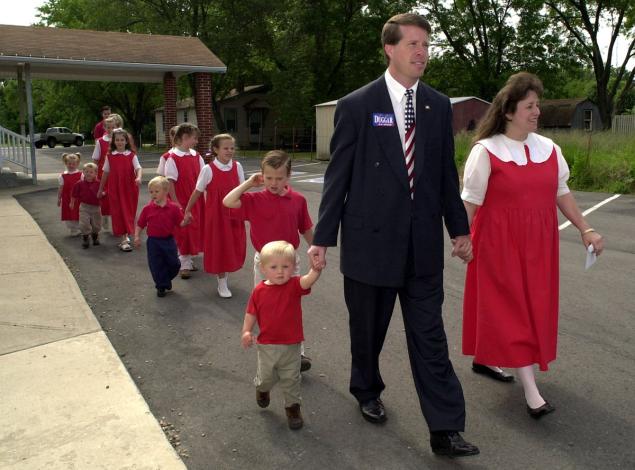Bill Gothard is known for encouraging families to have lots of children and for women to dress modestly.