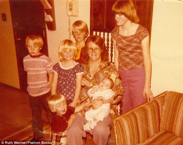 Ruth's mom Kathy (pictured with some of her offspring) was taught that women could only go to heaven if they were married and had as many children as possible