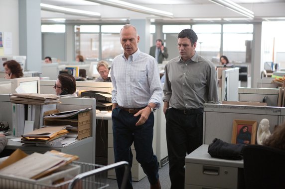 Michael Keaton and Mark Ruffalo in Spotlight