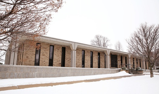 The archdiocese chancery: The property is for sale, along with the archbishop’s residence.