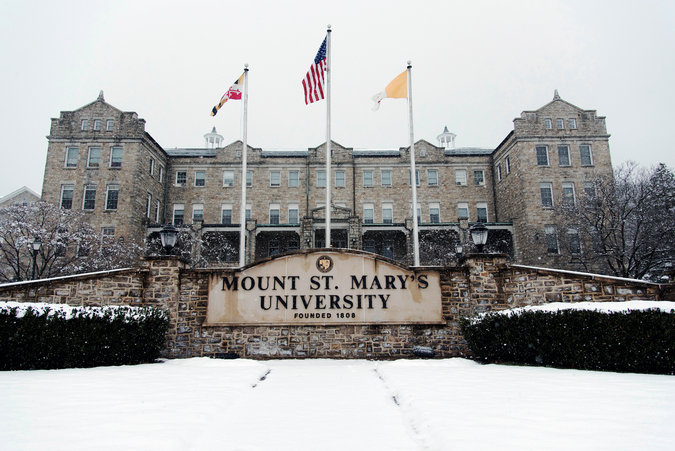 Bradley Hall at Mount St. Mary's University in Emmitsburg, Md. Credit Bill Green/The Frederick News-Post, via Associated Press