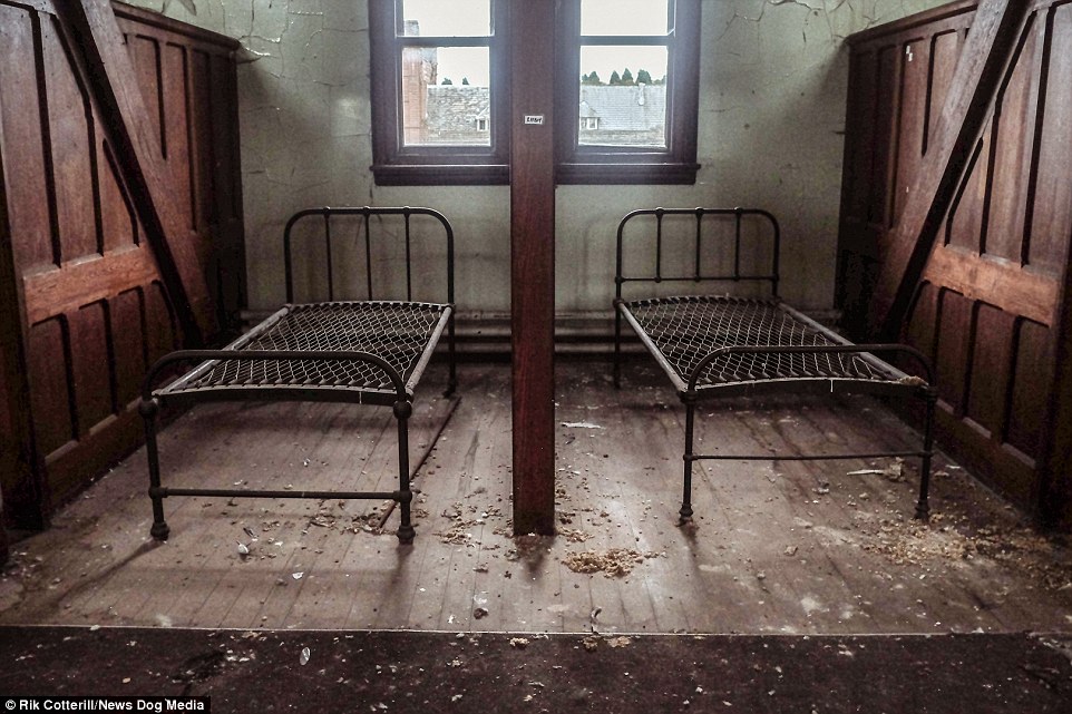 These two metal bed frames are among the few items left at the school, which opened in 1883 but saw its last batch of pupils leave in 1992, and was later rocked by allegations of sexual abuse about
