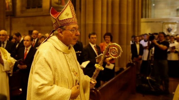 Cardinal George Pell at a mass of thanksgiving in 2014. Photo: Wolter Peeters