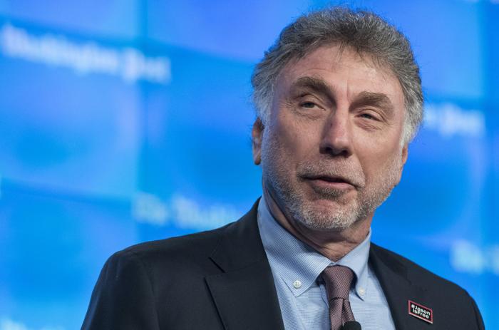 Boston Globe editor Marty Baron is portrayed by Liev Schreiber in the film ‘Spotlight.’