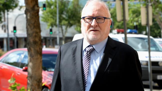 Father John Fleming outside the Supreme Court during a hearing.