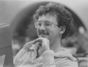 Me in the Providence Journal newsroom in the 1970s