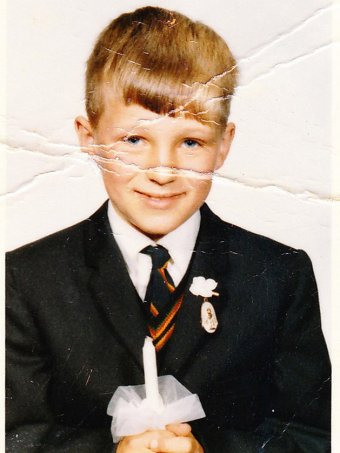 PHOTO: Ron Kochskamper as a student at St Alipius Boys School in Ballarat. (Supplied: Ron Kochskamper)