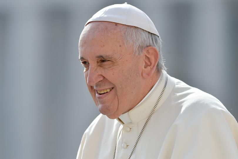 Pope Francis is seen during his weekly general audience in St. Peter's Square, at the Vatican, April 6, 2016.