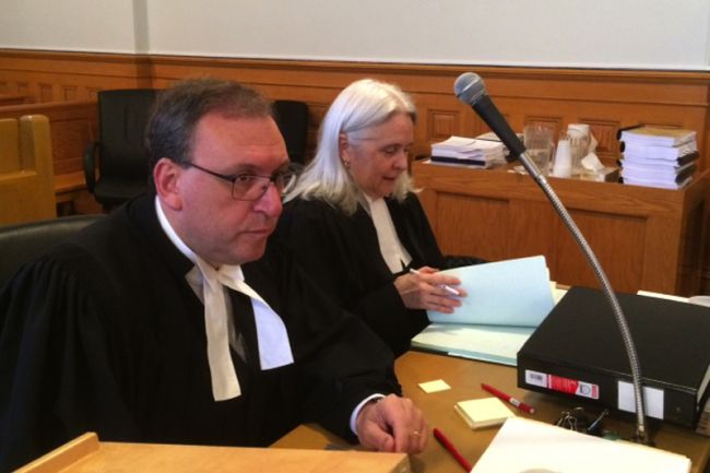 Lawyers Mark Frederick and Susan Adam Metzler represent the Episcopal Corp. of St. John’s.
