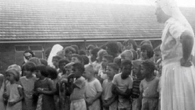 A file picture of children and a nun at Neerkol Orphanage.