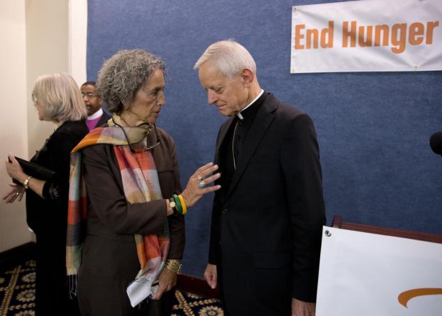 Former Manhattan Borough President Ruth Messinger (seen with Cardinal Donald Wuerl, archbishop of Washington, in September 2015) is among those signing the petition.