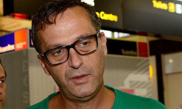 David Ridsdale helped coordinate a group of child sex abuse survivors fly to Rome to watch Cardinal George Pell testify. Photograph: Mal Fairclough/AAP