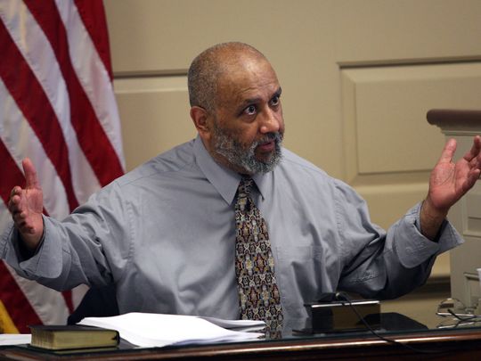 Jose Feliciano testifying at his trial in 2011 on a charge of murdering Rev. Edward Hinds in Chatham. (Photo: Daily Record file photo)
