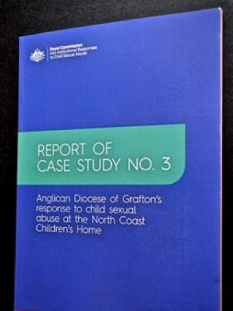 PHOTO: Royal Commission report of Case Study Three - the Anglican Diocese of Grafton's response to child sexual abuse at the North Coast Children's Home. (Supplied: Richard 'Tommy' Campion)