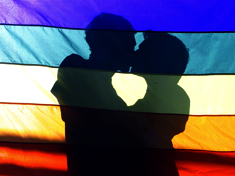 Two men kiss each other during a pro-gay demonstration in front of the Nossa Senhora da Paz church in Rio de Janeiro. Photo courtesy REUTERS/Bruno Domingos. Eds: This photo may only be used with RNS-FLORIAN-OPED published May 27, 2016.