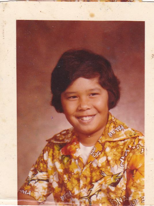 Joseph A. Quinata, as a child in Guam.