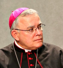 Archbishop Charles Chaput of Philadelphia speaks at the Holy See Press Office. 2014