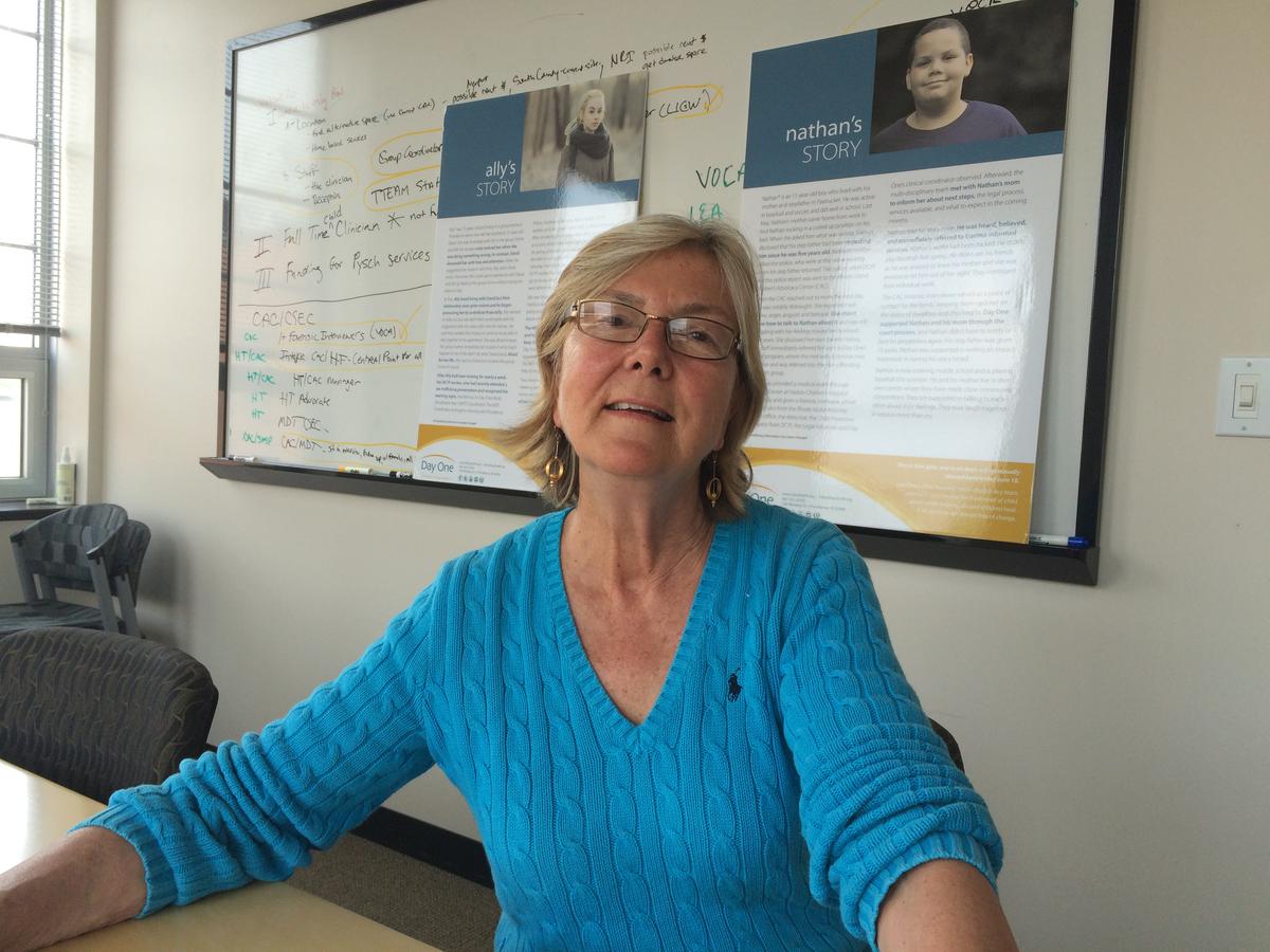 Peg Langhammer, executive director of Day One, a nonprofit that provides services for survivors of sexual abuse.