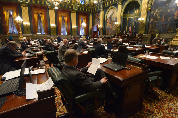 The Pennsylvania Senate on Thursday gave final passage approval to a bill that would overhaul the state's child sex crime law. House Bill 1947 would eliminate all criminal statute of limitations on child sex crime laws. This file photo was taken in February. (Associated Press)