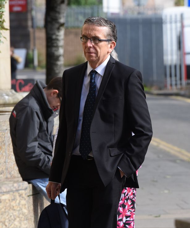 Pic shows Paul Kelly at the High Court Glasgow. He has been convicted of 7 charges of sexual and physical abuse against boys during the 1970's and early 1980's at St Ninian's school in Falkland, Fife. See Glasgow Court Press copy. Pic by Mike Gibbons/Spindrift Photo Agency