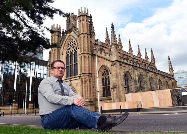 Abuse victim Dave Sharp after meeting with senior members of the Catholic church.