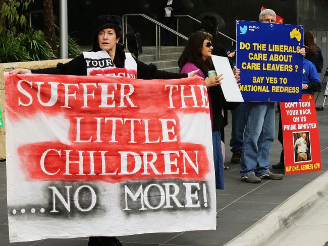 Protesters gathered in numbers out the front of the Newcastle Court House.
