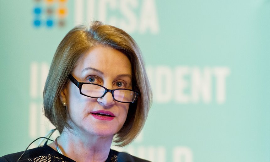 ‘A year is good going.’ Dame Lowell Goddard, former chair of the independent inquiry into child sexual abuse. Photograph: Ben Pruchnie/Getty Images