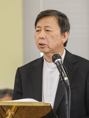 Archbishop Savio Hon Tai Fai speaks during a press conference on July 27. (Photo: Rick Cruz/PDN)