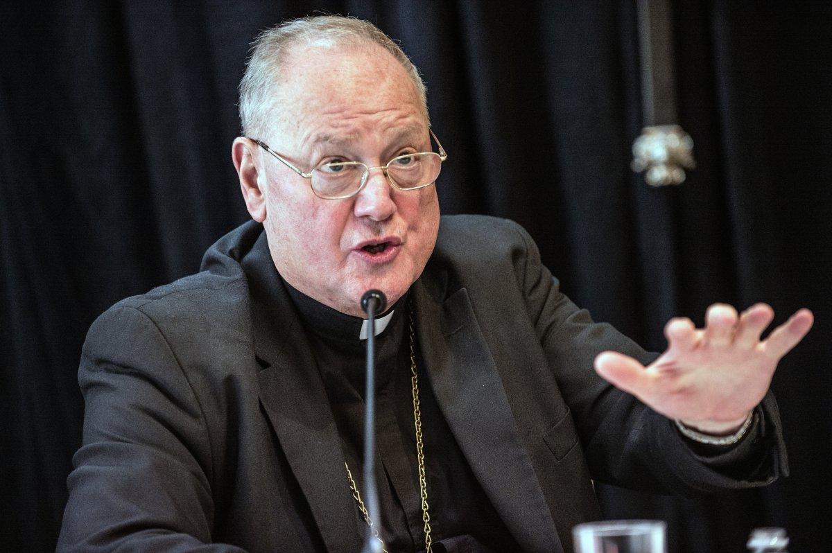 Timothy Cardinal Dolan announced independent reconciliation compensation program for abuse victims on Thursday. (MARCUS SANTOS)