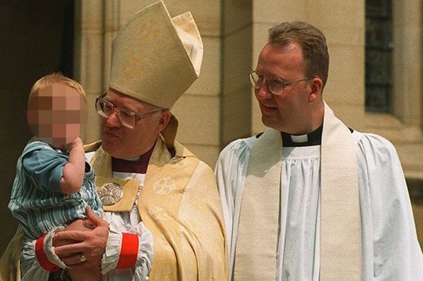 The Archbishop of Canterbury with his son Rev Mark Carey
