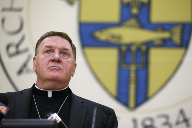 Cardinal-designate Joseph W. Tobin, currently the archbishop of Indianapolis, speaks during an October press conference about his elevation to cardinal. He is expected to be named cardinal in the Archdiocese of Newark. (AP Photo) ( )