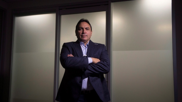 Assembly of First Nations Chief Perry Bellegarde poses for a portrait in Ottawa on Tuesday, November 8, 2016. (THE CANADIAN PRESS/Adrian Wyld)