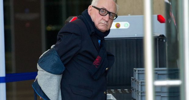 Patrick O’Brien at Dublin District Court. St Patrick’s Cathedral said it deeply regretted that children were sexually abused by O’Brien, who was treasurer of the independent fundraising body, the Friends of St Patrick’s Cathedral. File photograph: Court Collins.