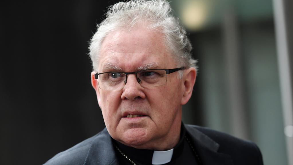 Brisbane Archbishop Mark Coleridge appearing at the Royal Commission into Institutional Responses to Child Sexual Abuse in Sydney. Picture: AAP