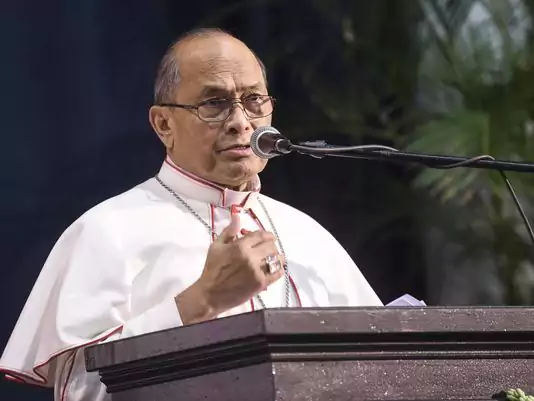 Archbishop Anthony Apuron speaks at the 2016 Academy of Our Lady of Guam Commencement Ceremony at the Phoenix Center on May 18, 2016.