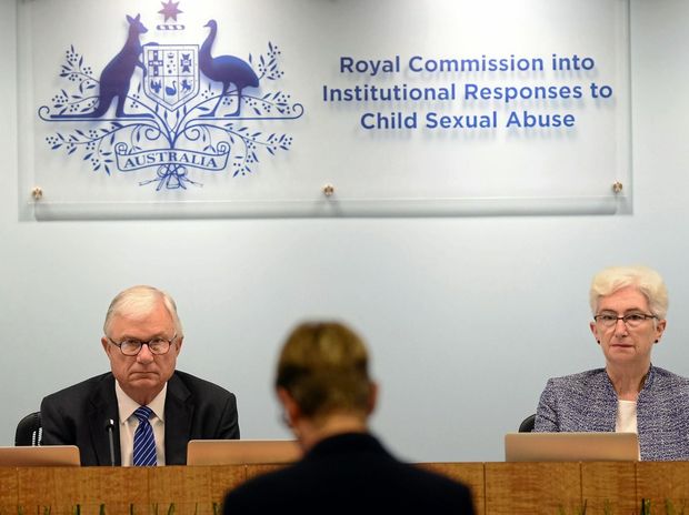 A supplied image obtained Tuesday, Dec. 6, 2016 of (LtoR) Justice Peter McClellan, Justice Jennifer Coate on the final public hearing into the SCOUTS at the Royal Commission into Institutional Responses to Child Sexual Abuse (Case Study 48) in Sydney. (AAP Image/Royal Commission) NO ARCHIVING, EDITORIAL USE ONLY