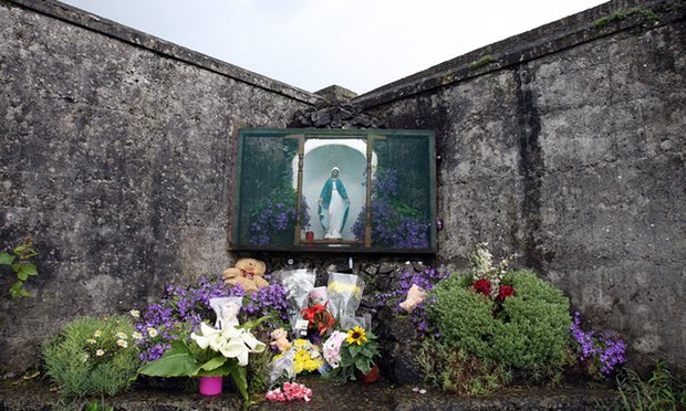 ‘There is nothing for some victims – no possibility of apology, financial settlement, memorial, medical history or opportunity for healing.’ A shrine in Tuam, County Galway. Photograph: Paul Faith/AFP/Getty Images