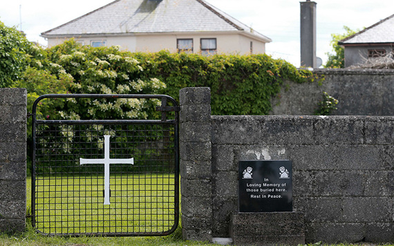 A plaque dedicated to the 796 infants believed to be buried at Tuam.