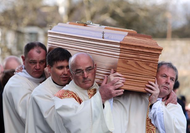 The remains of the former Bishop of Galway Eamonn Casey