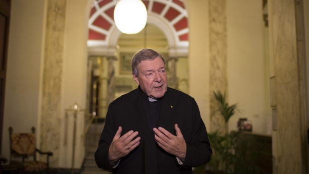 Cardinal George Pell, speaking in Italy last year. Photo: Getty Images/Marco Di Lauro