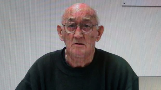 Convicted paedophile priest Gerald Ridsdale giving evidence at the Royal Commission into Institutional Response to Child Sexual Abuse in Ballarat. Photo: Damian White