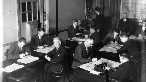 Independent Newspapers editorial department in 1935. Photograph: NPA/Independent Newspapers Collection