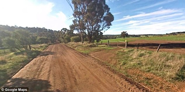 The day school with a dormitory for Aboriginal girls was established in 1944 and closed in 1979. Pictured is Mission Road in Wandering close to where the school was located