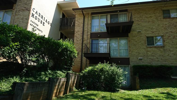 The apartment building where Sister Catherine Cesnik last lived. (Amy Kaufman / Los Angeles Times)