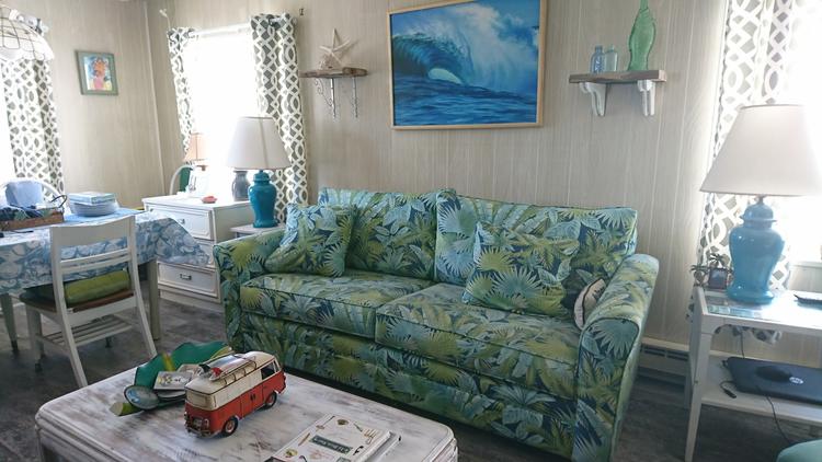 Gemma Hoskins' living room in Ocean City, Maryland. (Amy Kaufman / Los Angeles Times)